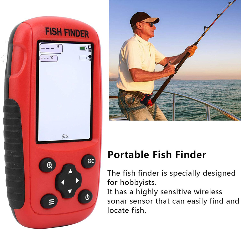 Fishing Boat Depth Finder - Draadloze viszoeker met sonar sensor, 50m