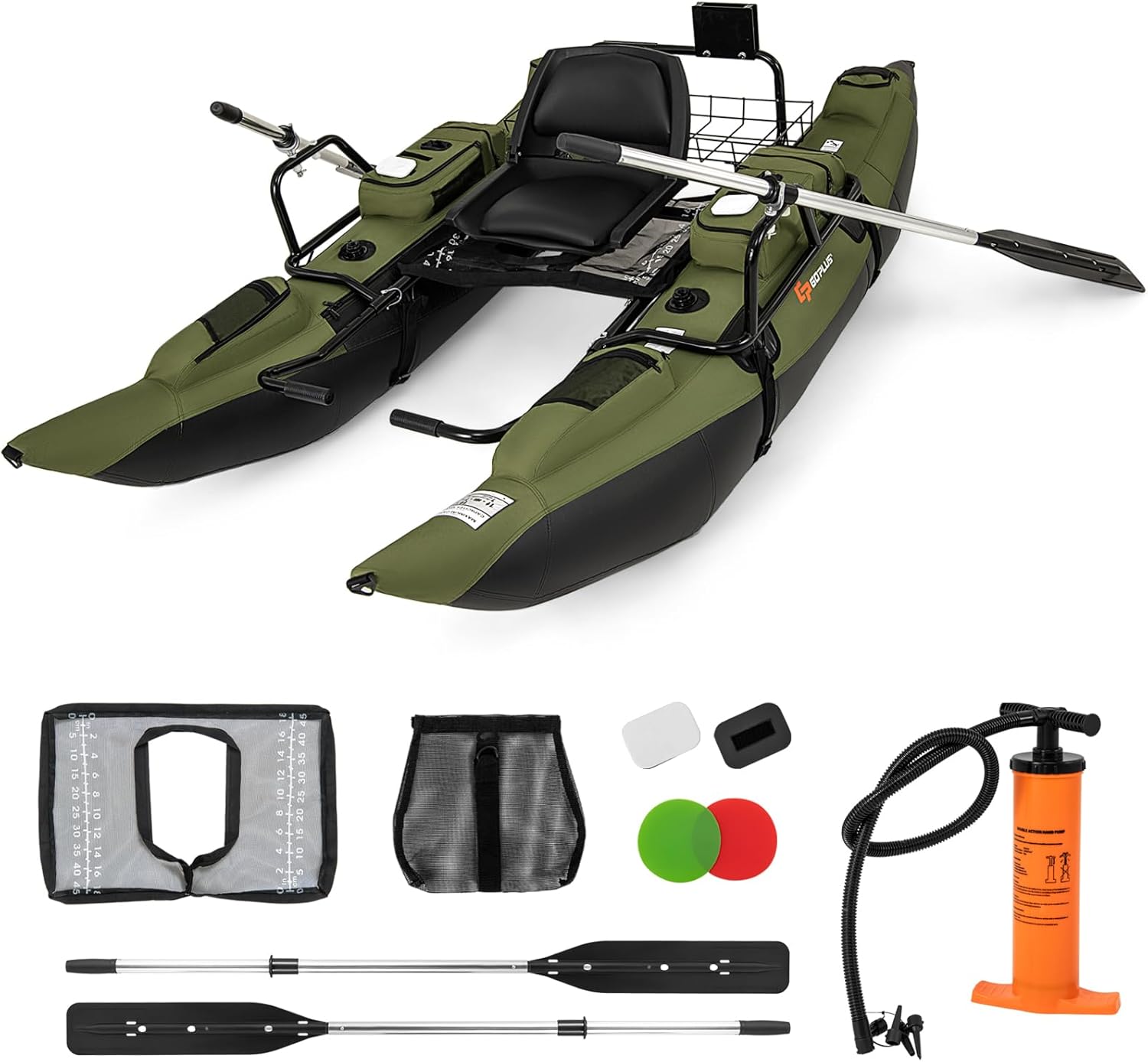 Fishing Boat Inflatable - Opblaasbare bellyboot voor volwassenen met opvouwbare,