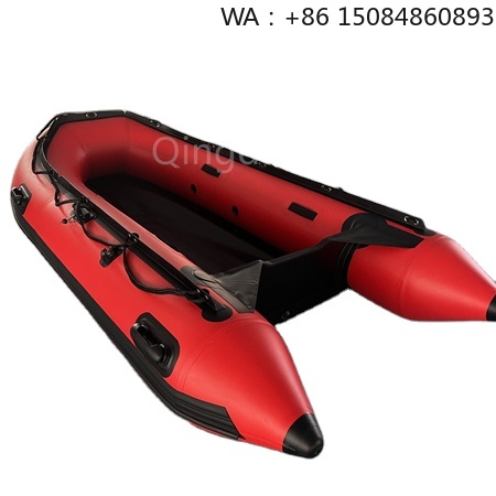 Fishing Boat Inflatable - 2025 Fabrieksnieuwe rode opblaasbare visboot, aluminium